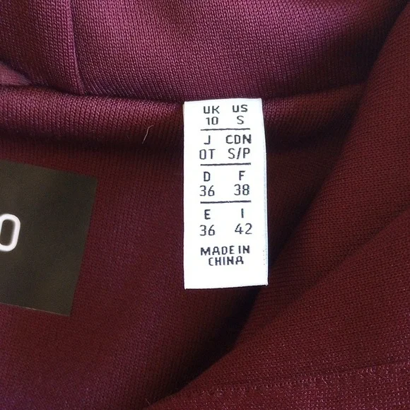 Adidas Originals X J Koo Trefoil Ruffle Hoodie Tunic Sweatshirt S Burgundy - Picture 7 of 15